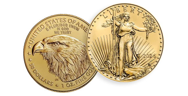 Gold Eagle Bullion Coin Front & Back