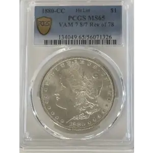 1880-CC $1 VAM 7, 8/7, Rev of 78 Hit List (2)