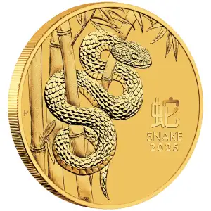 2025 1 oz Australian Perth Mint Gold Lunar Series III: Year of the Snake (2)